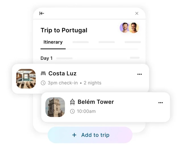 Customizable trip plans